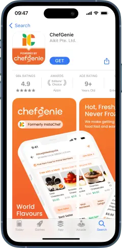 ChefGenie app on iPhone